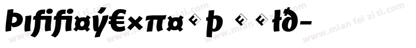 TiffeyExpert Bold字体转换